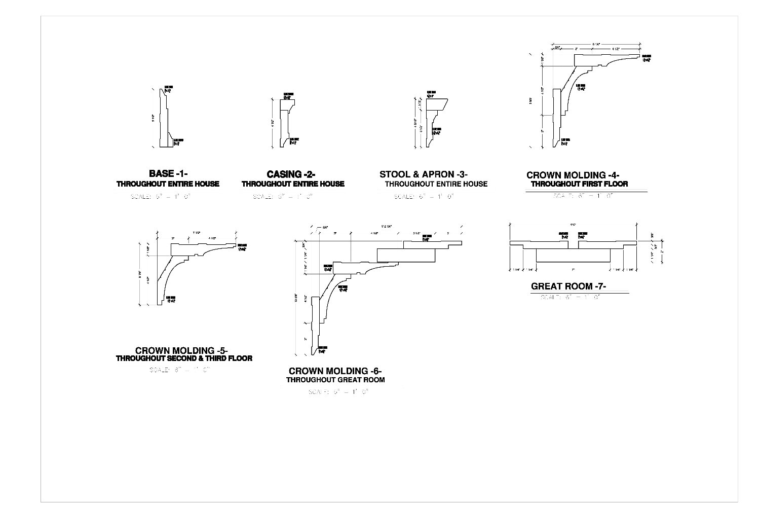 Interior Millwork & Trim Details